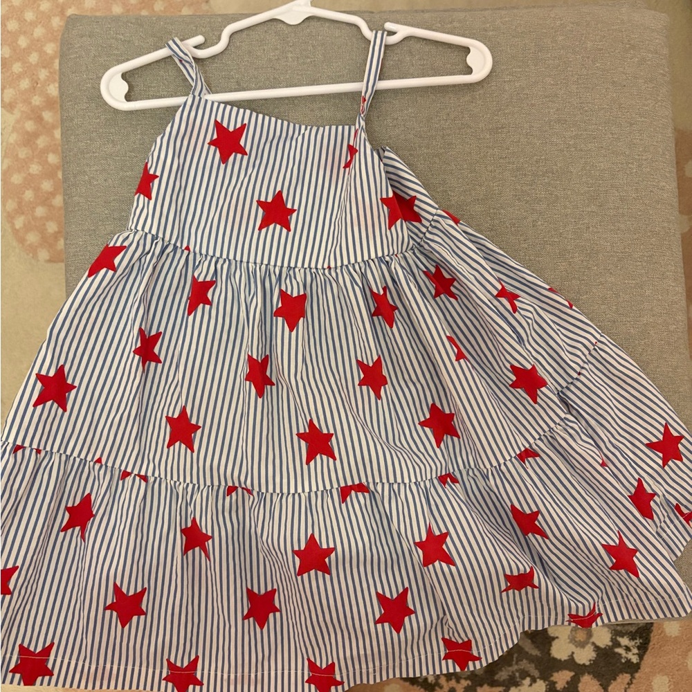 Red Star Striped Dress